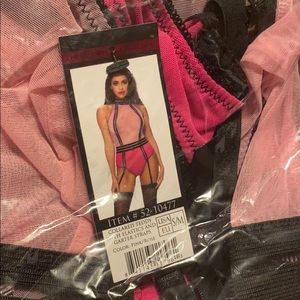 Valentines Day Teddy with garter straps